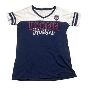 UConn Huskies Womens V-Neck Tee Size Small